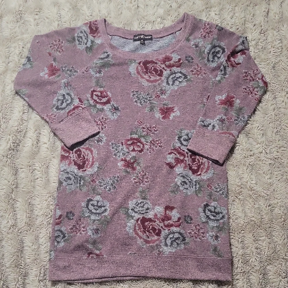 Almost Famous Purple Knit Top - Picture 1 of 2